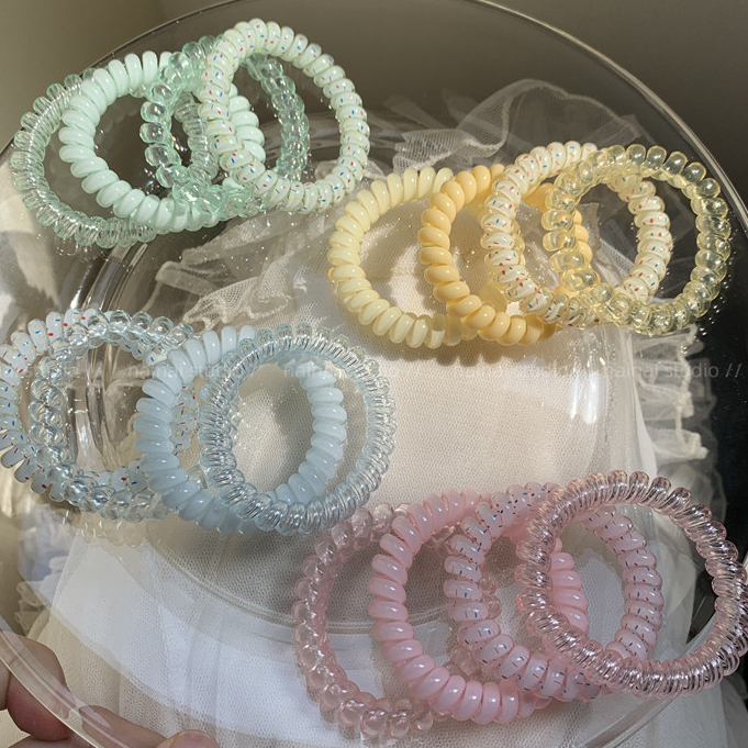 แหวนผม ยางยืดรัดผม 💐สไตล์เกาหลี น่ารัก สีสันสดใส y2k สีแคนดี้ โบว์ติดผมน่ารัก หลากสี💫 ชุดละ 4 ชิ้น พร้อมส่ง