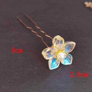 1คู่ ดอกไม้เสียบผม ดอกไม้ติดผม แฮนเมด พร้อมส่ง