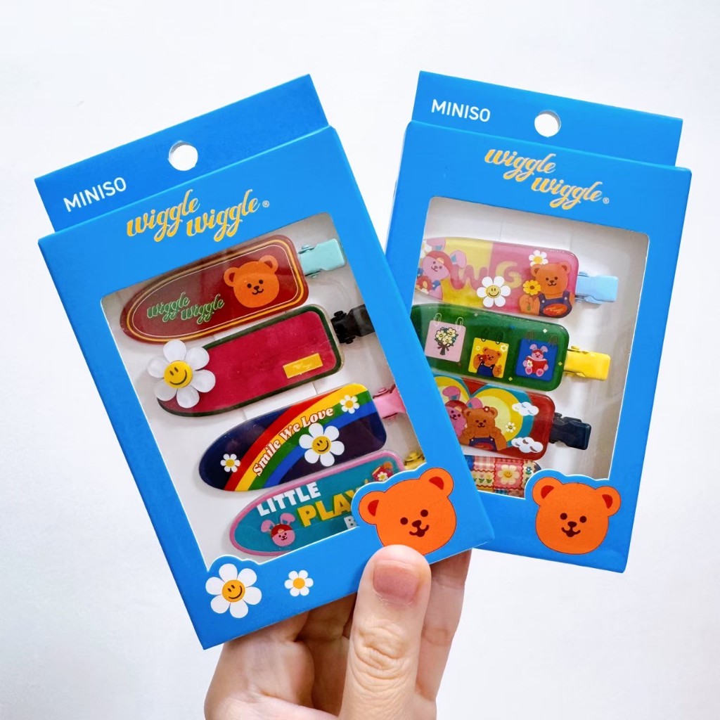 ส่งด่วน🌈PP กิ๊บติดผม ( Wiggle Wiggle x Miniso ) กิ๊บหนีบผม เครื่องประดับผม สีสวย น่ารัก Hair Clips ว