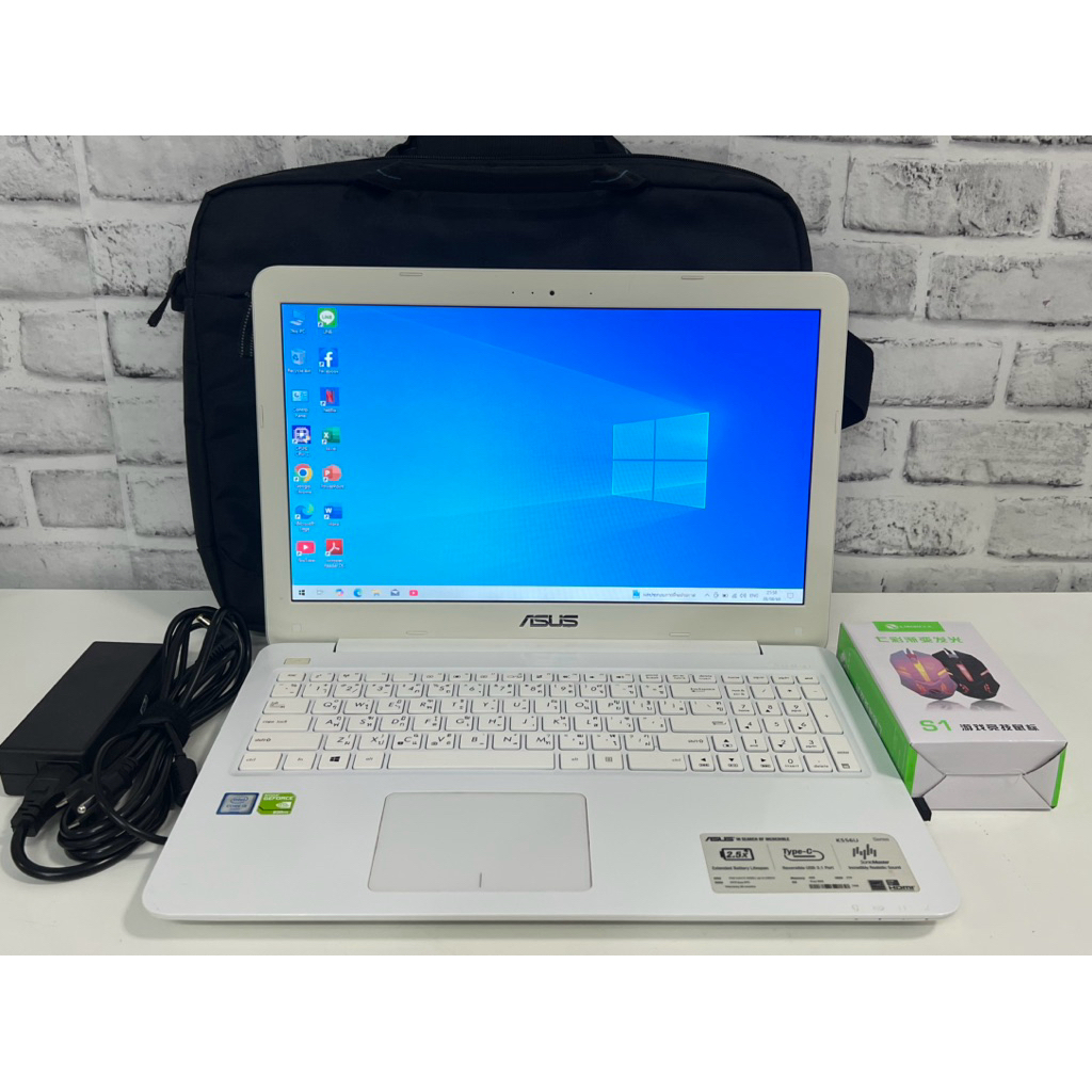 โน๊ตบุ๊คมือสอง Asus K556U/ I5 Gen6/ SSD 128gb + HHD 1TB/ แรม 8gb/มีการ์ดจอแยก/แบตเก็บไฟ/สินค้ามีรับป