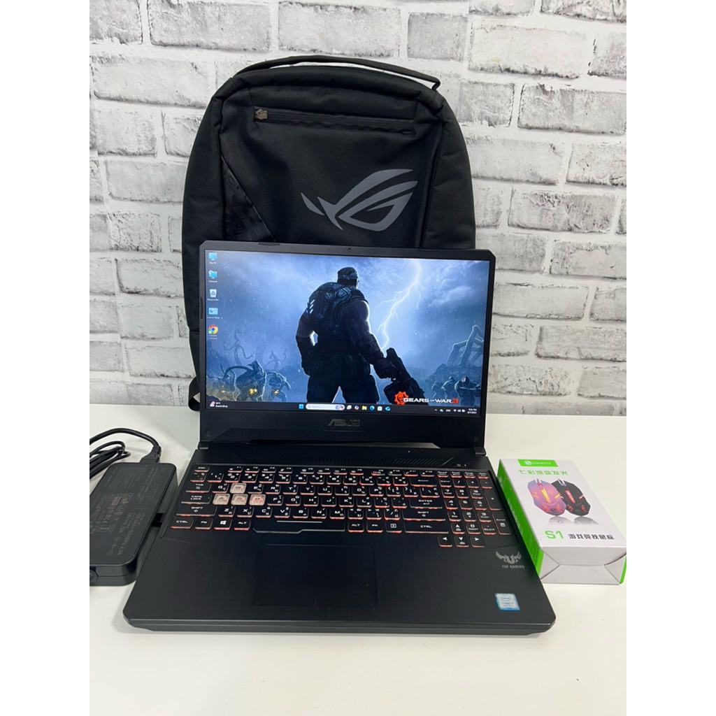 โน๊ตบุ๊คมือสอง Asus TUF Gaming F15 FX505 / I7 Gen8/ SSD 256 + HHD 1TB/ แรม 16gb/แบตใหม่/สินค้ามีรับป
