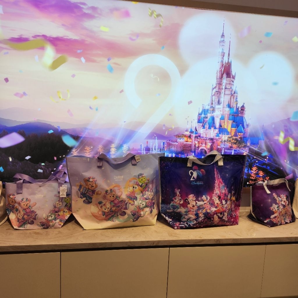 พร้อมส่ง ถูกสุดใน Shopee ของแท้จากฮ่องกง กระเป๋าถุงช็อปปิ้งน้อง Lina Bell ตัวละคร Duffy and Friends Disneyland Hong Kong