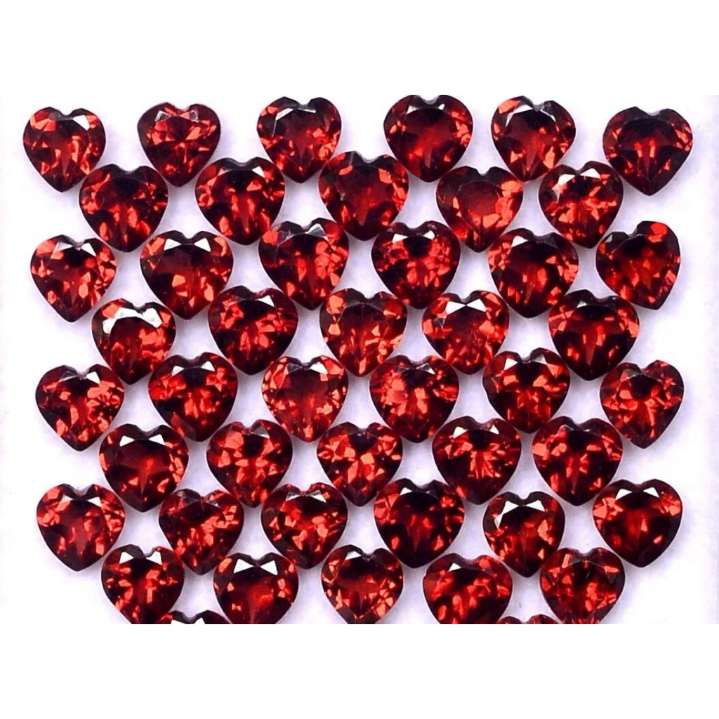 Heart 4.5x4.8mm ,Real Garnet, Red Gemstone, Gemstone, Garnet, Natural Gemstone, Gemstone 1 tablet 30