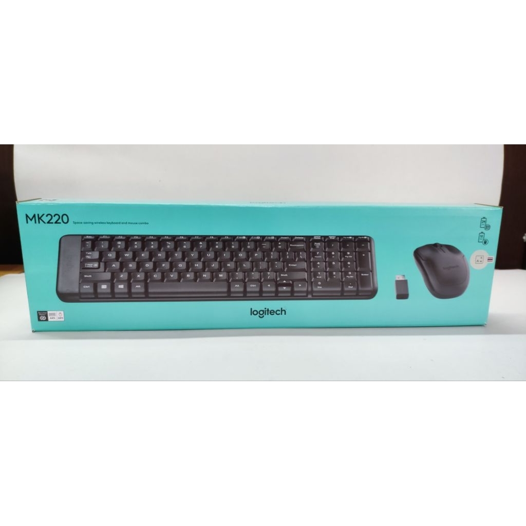 Logitech MK220 Keyboard mouse wireless คีบอร์ด เมาส์
