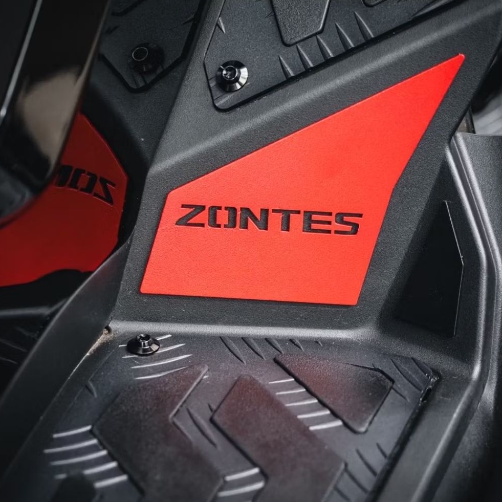 ใหม่!! เพลทกันรอย​ ZONTES​ 368G เพลทสแตนเลสคุณภาพ ไร้สนิมกวนใจ ทำสีพาวเดอร์โคท หล่อ เท่ ไม่เหมือนใคร : Pocenti Scooter - รูปที่ 7