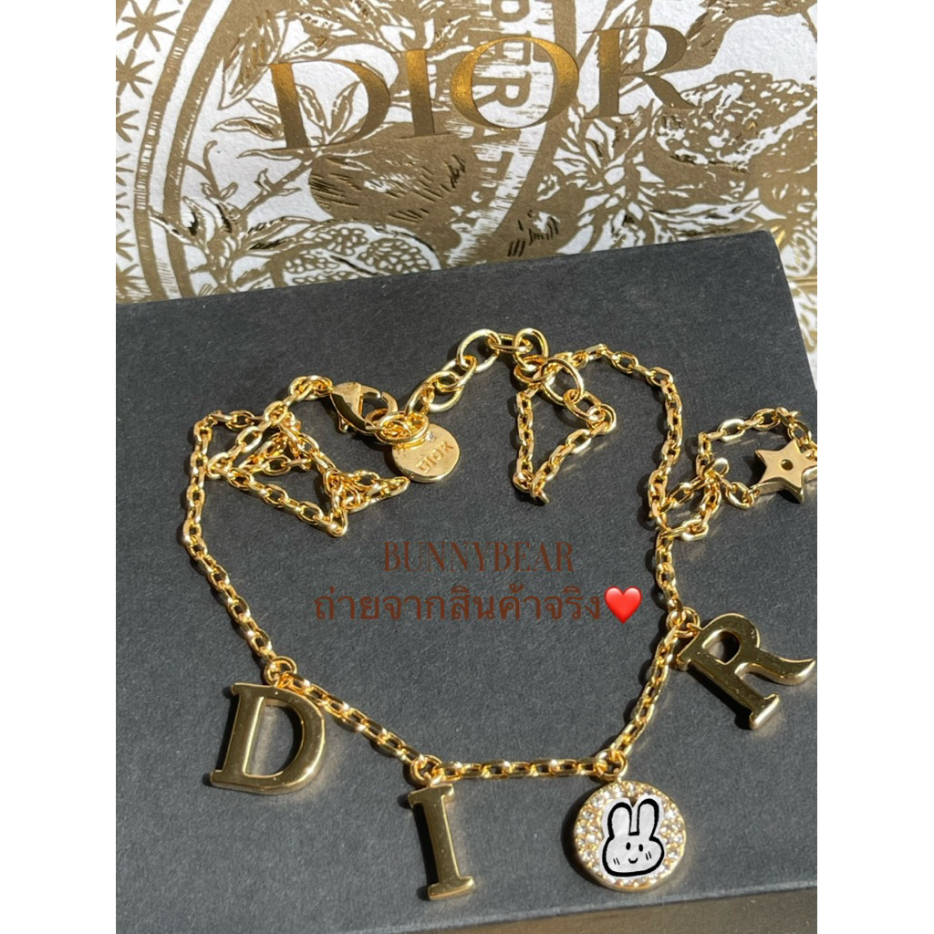 สร้อยคอ D:I:0:R งานHiEnd ปั้มชื่อแบรนด์ พร้อมส่ง