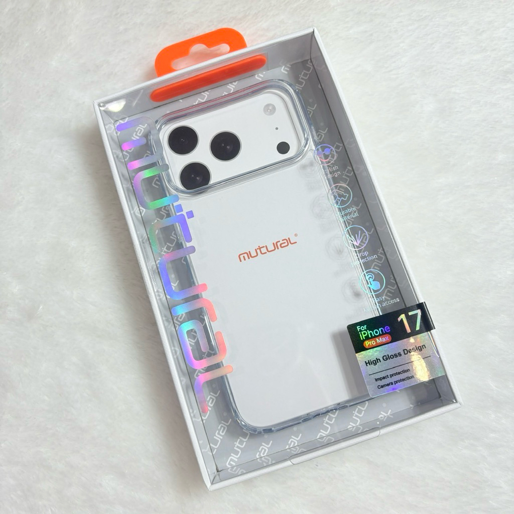 🎊New📌Mutural Design Clear Protection เคสใส กันกระแทก  สำหรับ iPhone 17  17Pro 17ProMax