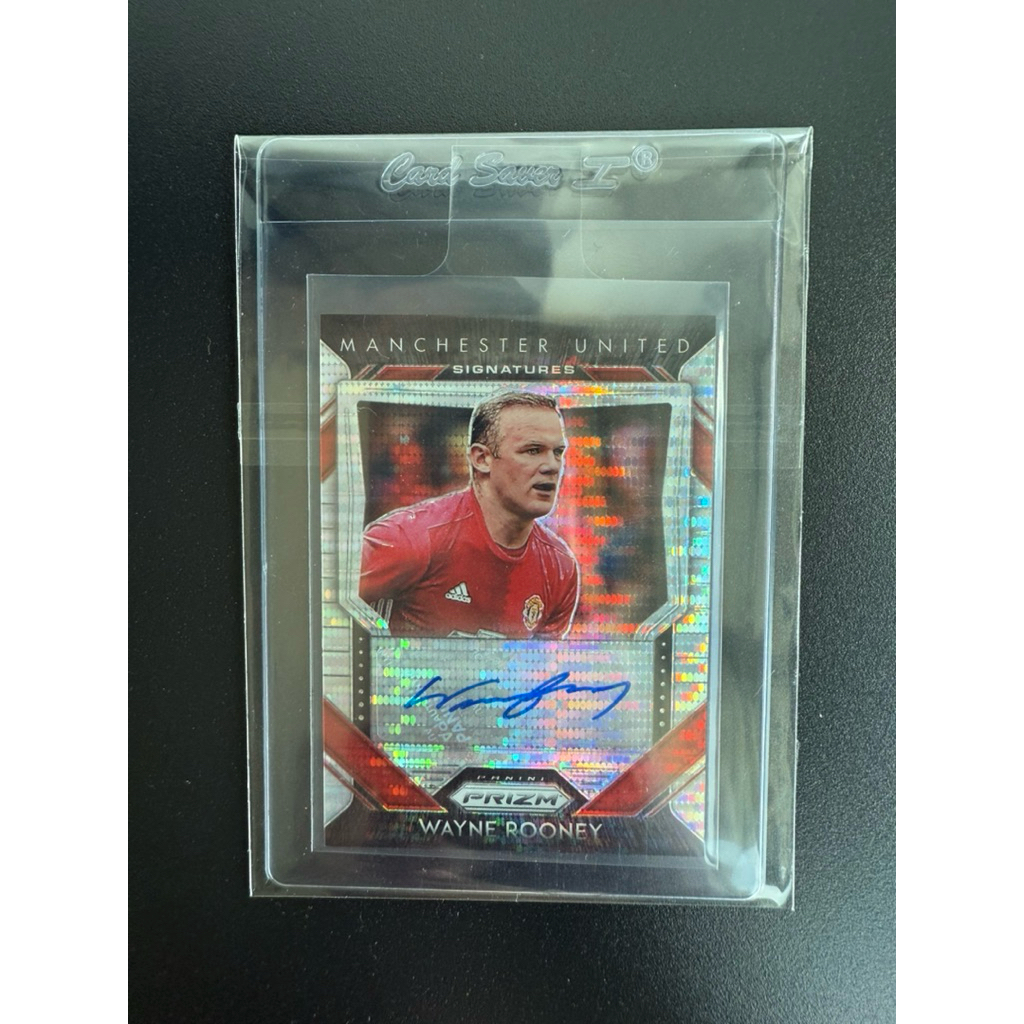 การ์ดฟุตบอล ลายเซ็น Wayne Rooney Auto 2020-21 Panini Prizm Premier League