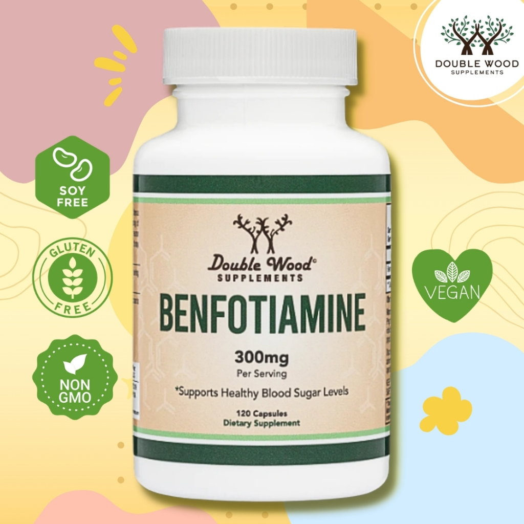 Benfotiamine by DoubleWood ⭐🍂บรรเทาอาการปวดและอักเสบของปลายประสาท, รักษาระดับกลูโคสในเลือด🍂⭐