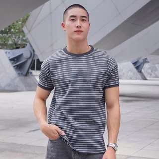 AMTAR STRIPED FIT แฟชั่นลายทาง เสื้อยืด ลำลอง แมทช์ลุคง่าย