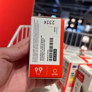 E14 (แสงขาว) หลอดไฟอีเกีย SOLHETTA ซูเฮตต้า หลอดไฟ LED E14 470 ลูเมน