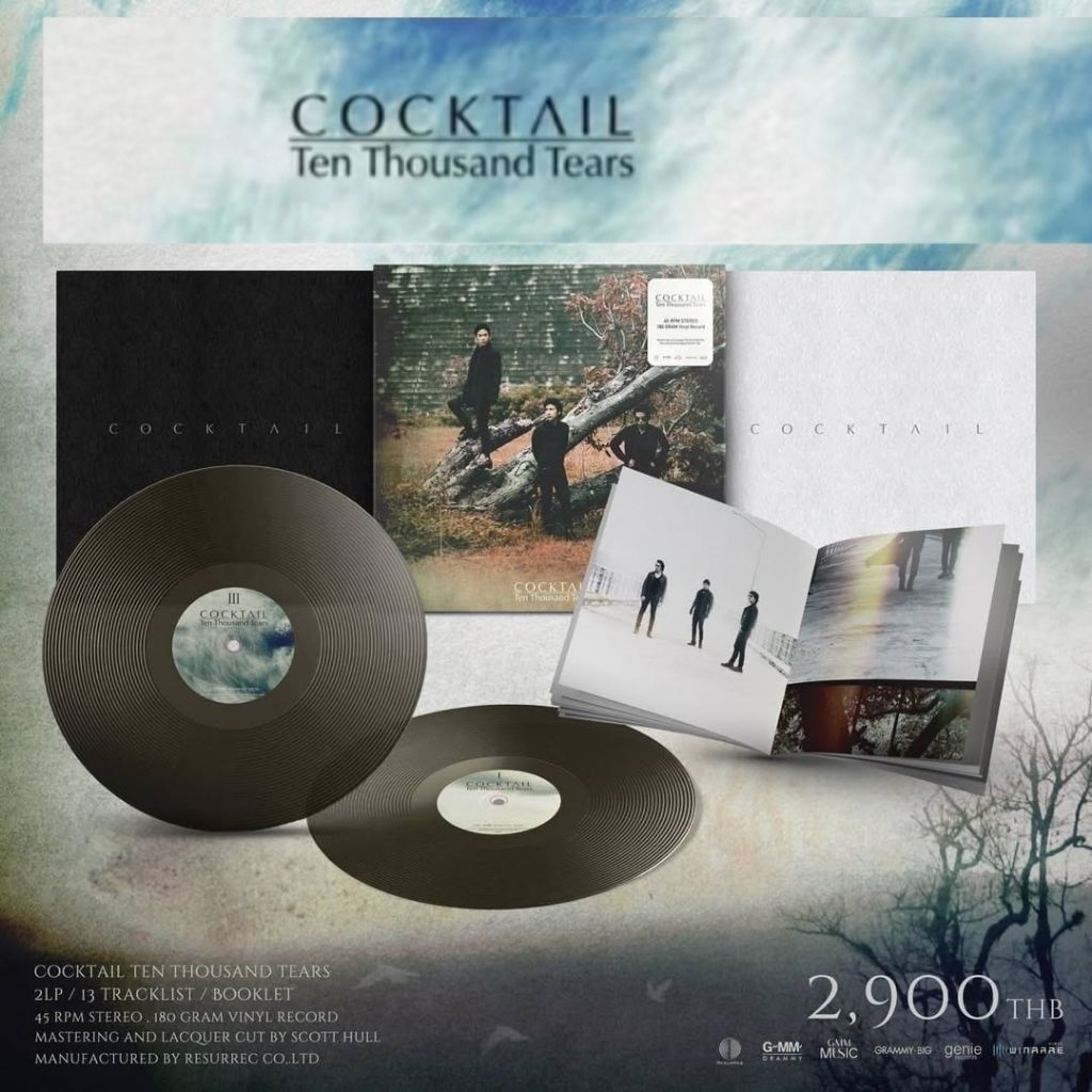 (พร้อมส่ง)■มือ1 VINYL Cocktail ชุด Ten Thousand Tears แผ่นเสียง ค็อกเทล
