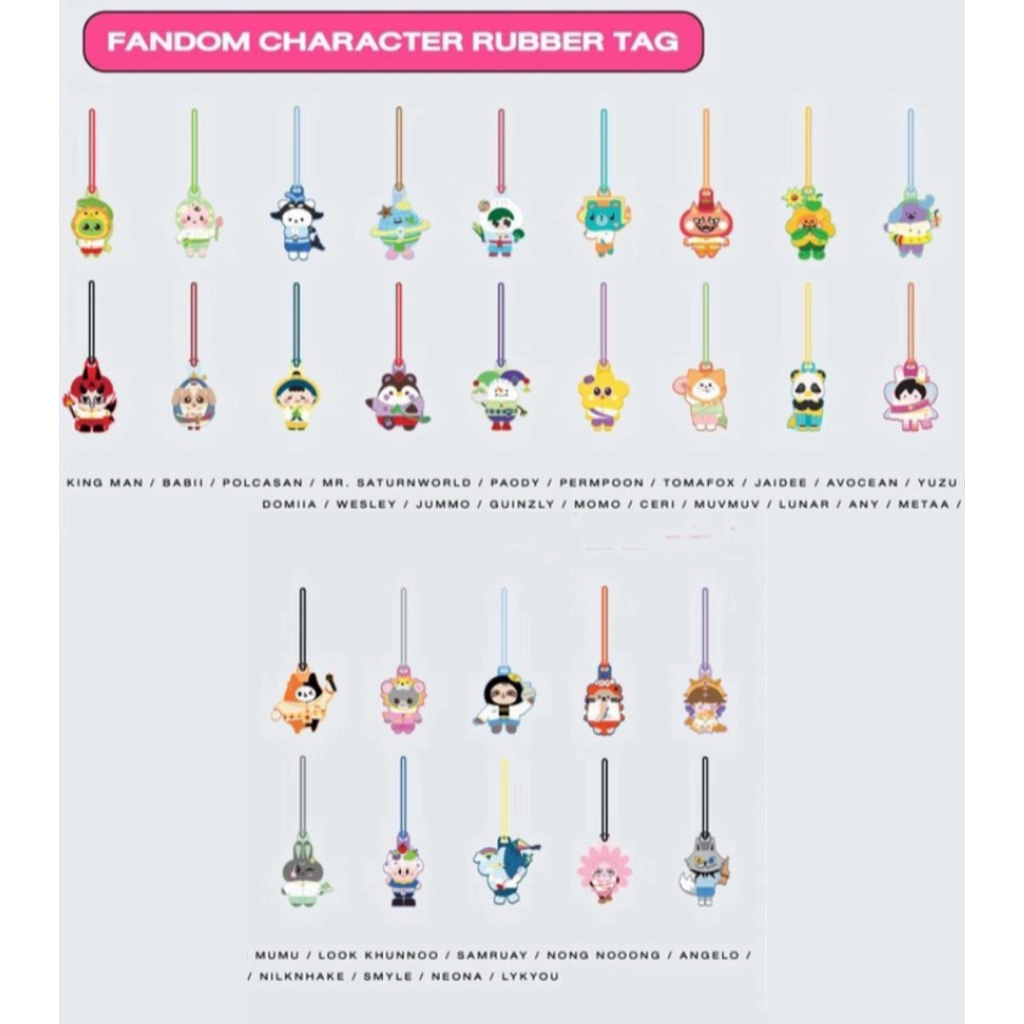 RUBBER TAG GMMTV Ceri POLCASAN Wesley Domiia Jummo PERMPOON lunar LOOKKHUNNOO TOMAFOX neona guinzly 