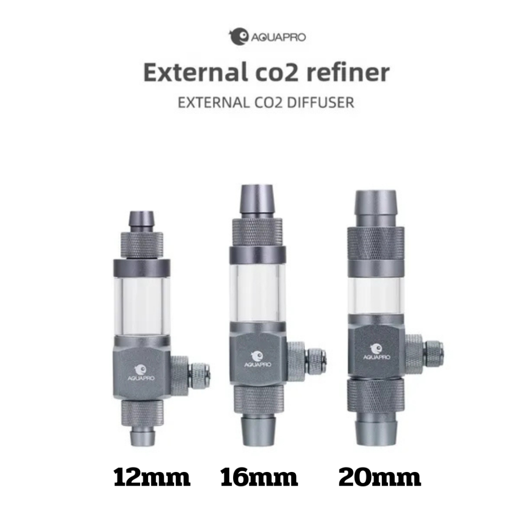 [ตัวแทนจำหน่าย Aquapro] Aquapro Exthernal CO2 diffuser / Aquapro Inline Diffuser หัวดิฟต่อสายยางกรอง