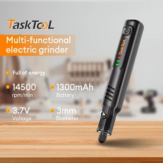 TASKTOOL เครื่องเจียรไร้สาย mini เครื่องมือแกะสลัก สว่านจิ๋วไฟฟ้า งานฝีมือ DIY สำหรับ ขัด ตัด เจาะ