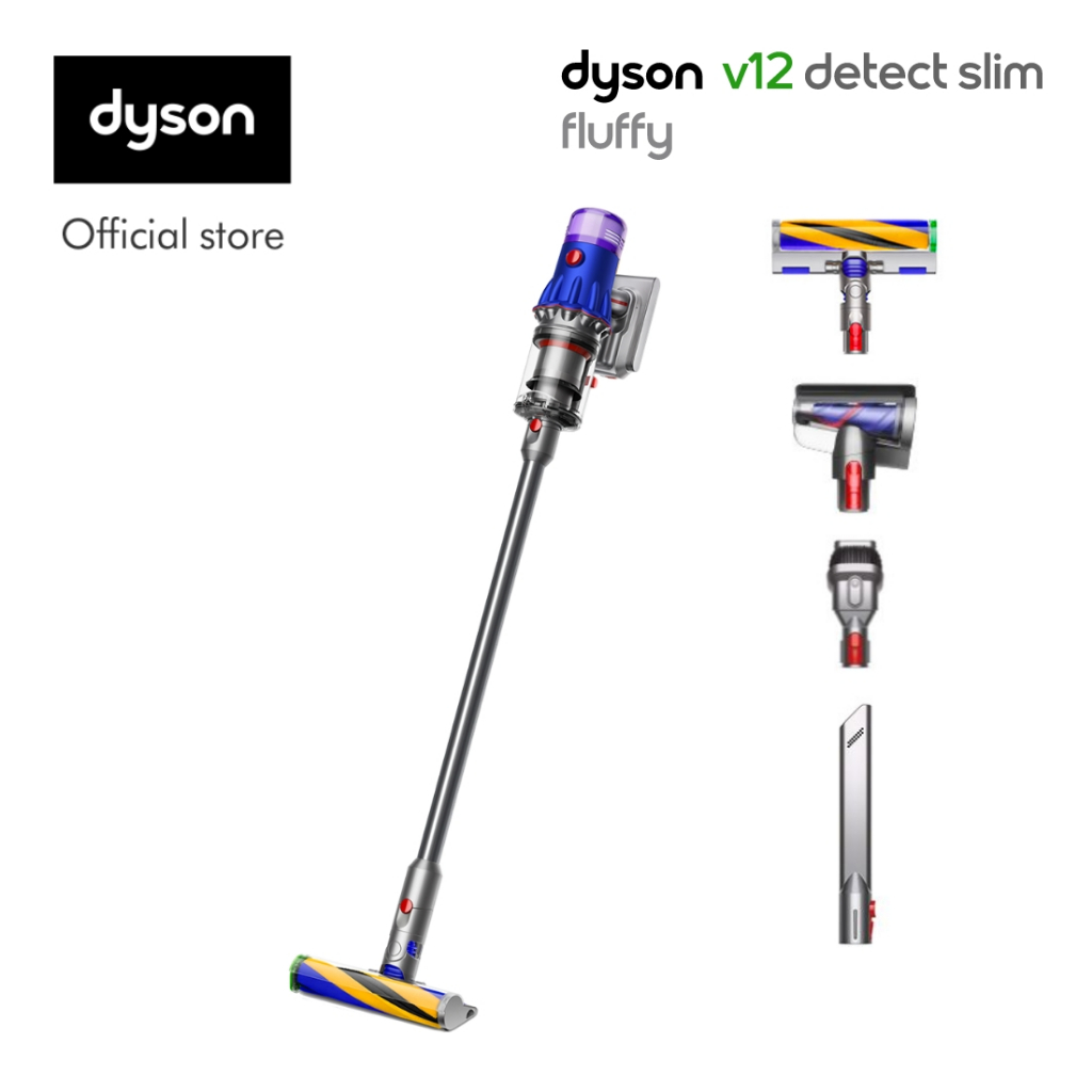 Dyson V12 Detect Slim ™ Fluffy Cordless Vacuum Cleaner เครื่องดูดฝุ่นไร้สาย ไดสัน