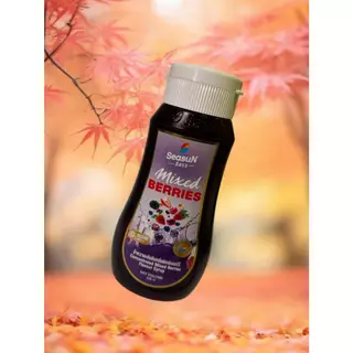 ไซรัปหญ้าหวาน สูตร KETO กลิ่นมิกซ์เบอร์รี่ ตราสีสรร ขนาด 320 ml.
