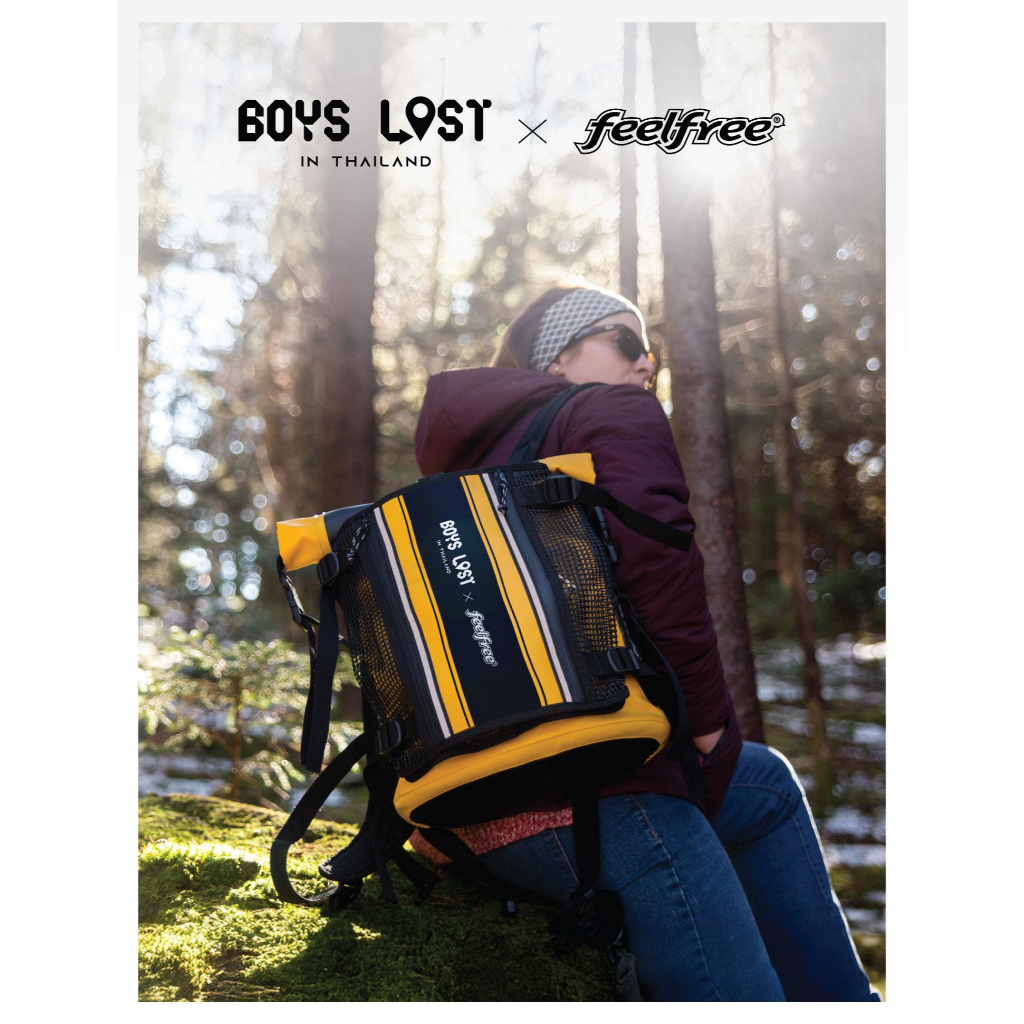 FEELFREE x BOY LOST THAILAND**แบรนด์ไทย ผลิตในไทย**  กระเป๋าโน้ตบุ๊คกันน้ำ รุ่น ROADSTER UR 25L