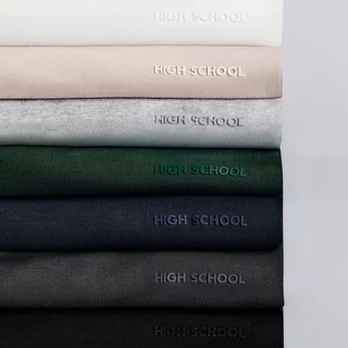 Highschool Basic Collection : Routine - Oversize T-Shirt เสื้อยืดโอเวอร์ไซส์ - TPB06119