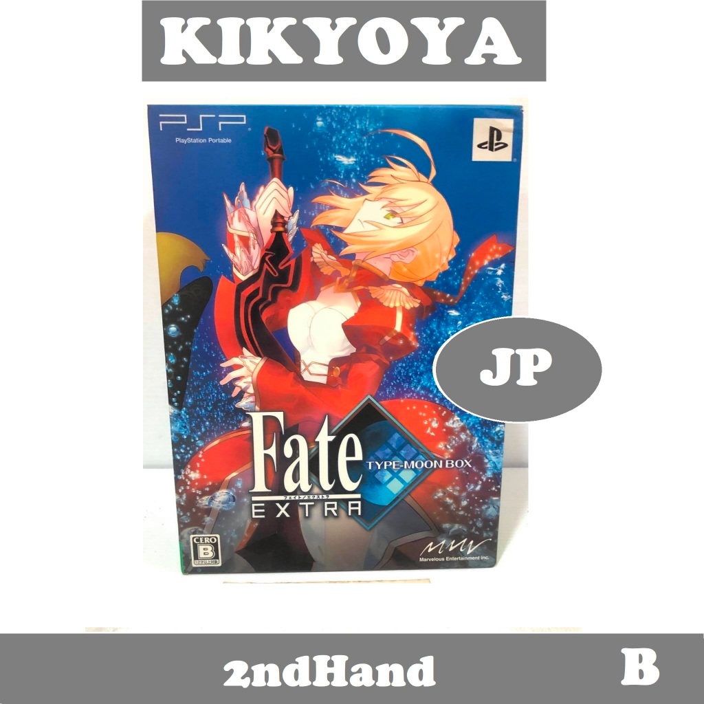 มือสอง figma "Saber Extra" Bundled PSP Fate/EXTRA Limited Edition TYPE-MOON BOX LOT japan