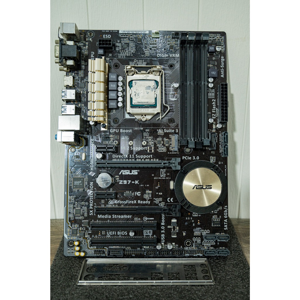 เมนบอร์ด ASUS Z97-K + CPU i7 4790 (มือสองสภาพดี)