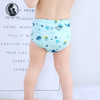 【จัดส่งจากกรุงเทพฯ】กางเกงเลิกเพิสซักได้ซักใส่ซ้ำได้ baby training pants กางเกงผ้าอ้อม 7-17KG กางเกงเลิกแพมเพิส