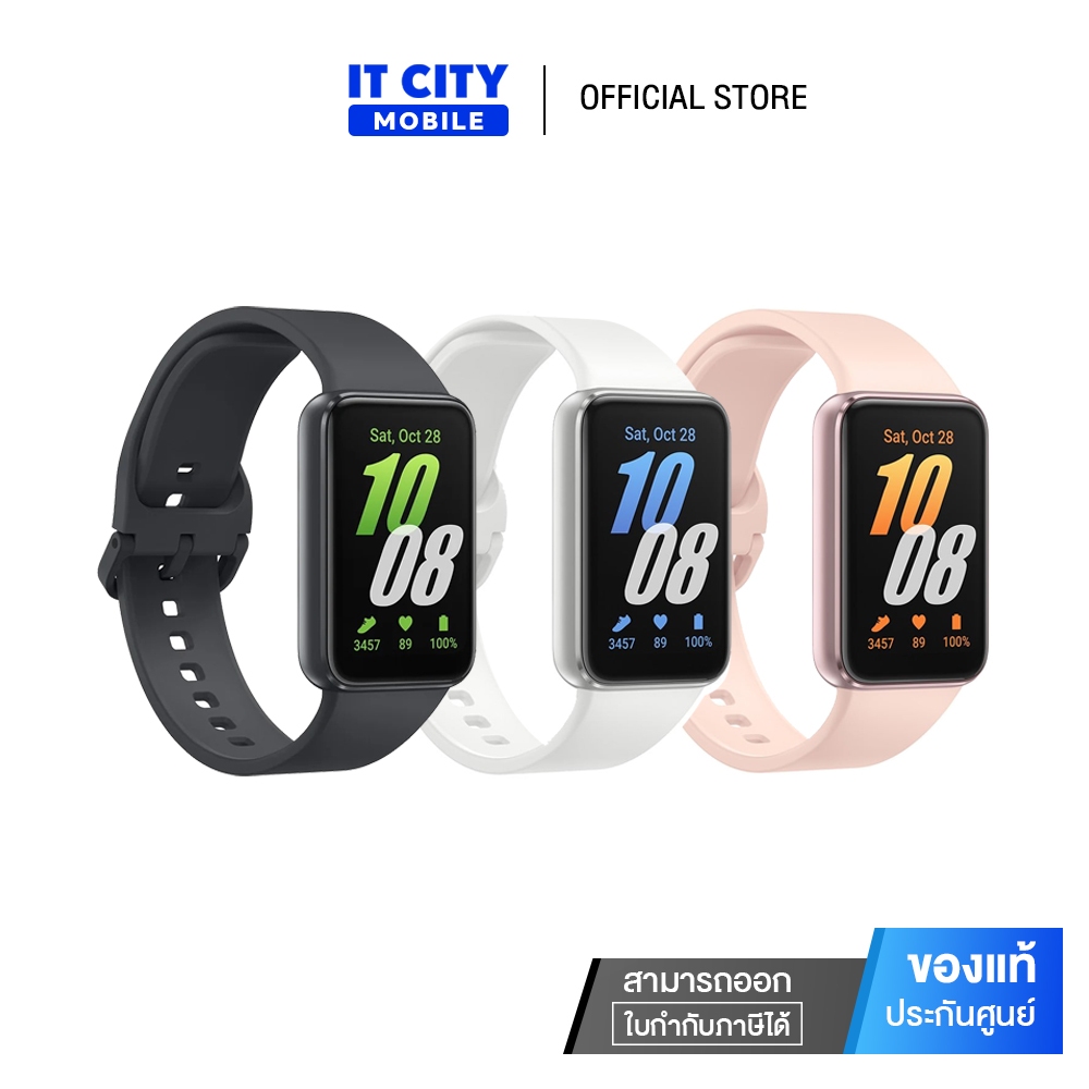 สมาร์ทวอทช์ SAMSUNG Galaxy Fit3 จอสดงผล AMOLED ขนาด 1.6 นิ้ว รองรับการกันน้ำระดับ 5 ATM / IP68