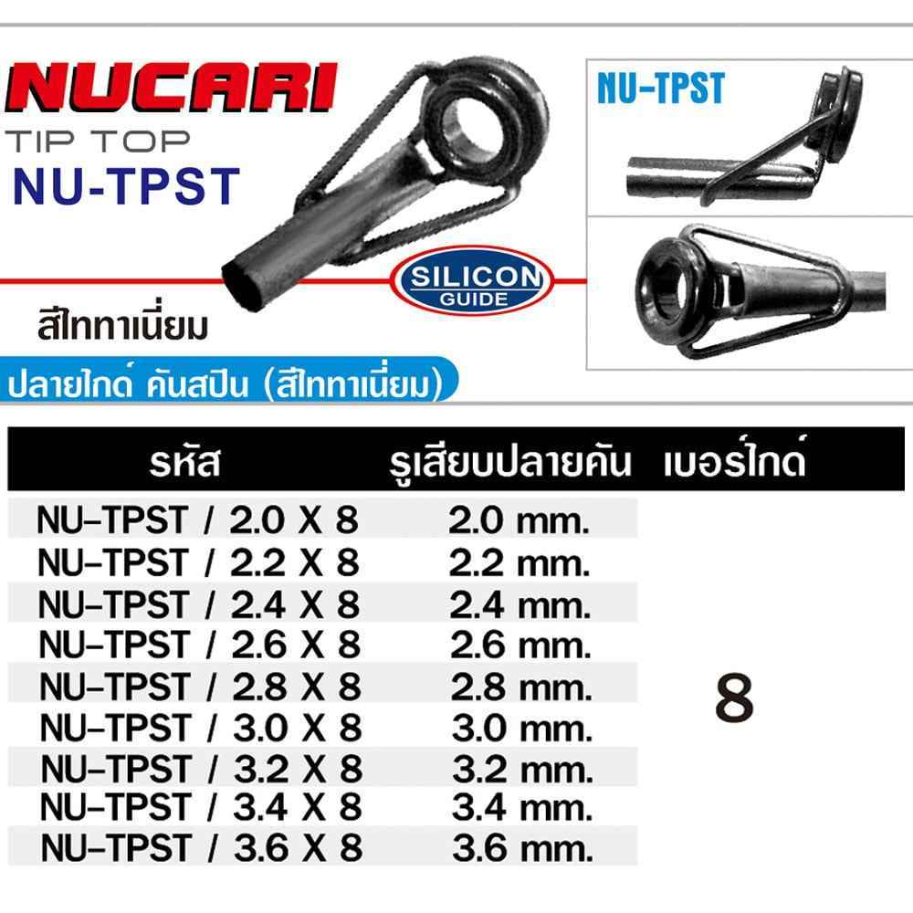 [ ของแท้ ]  ปลายไกด์ สปิน Nucari TipTop