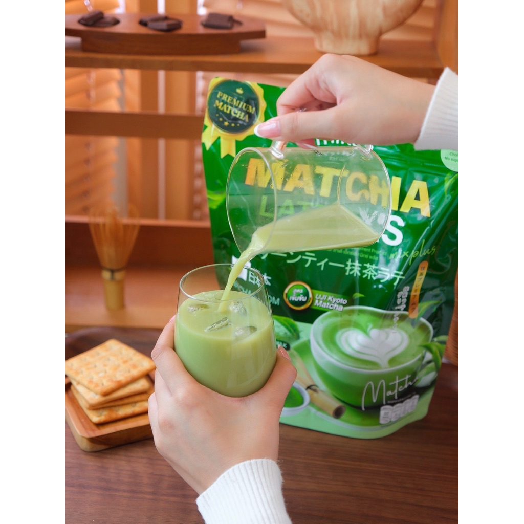 Mikeo Matcha Latte Xs 🍵 มิเกว มัจฉะลาเต้ สูตรเข้มข้น 30 ซอง