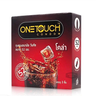 ลดเพิ่ม 30% 🔥 Onetouch Cola ถุงยางอนามัย กลิ่นหอม โคล่า  ขนา…