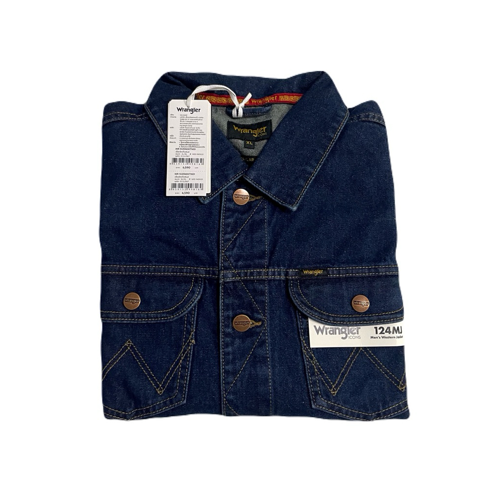 เสื้อแจ็คเก็ต Jacket Wrangler 124 MJ คอลเล็คชั่น Newyear 2025 ปักลายงู