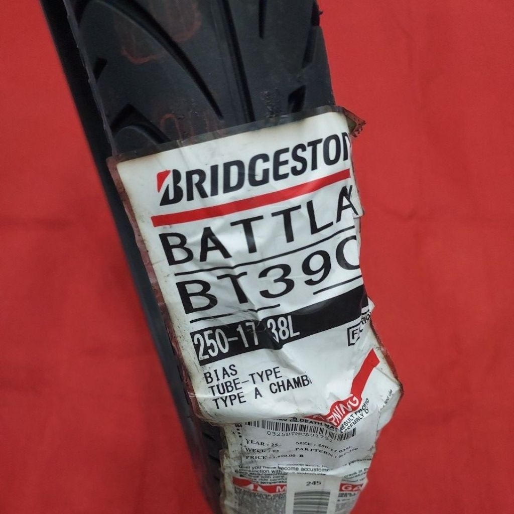 ยาง BRIDGESTONE BATLAX BT390 250-17 ปี25