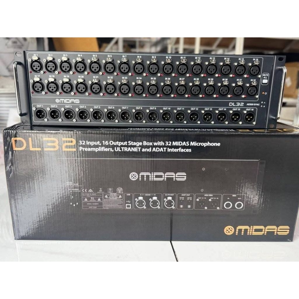 MIDAS DL32 STAGE BOX เครื่องหิ้ว​ ประกัน 1 ปี
