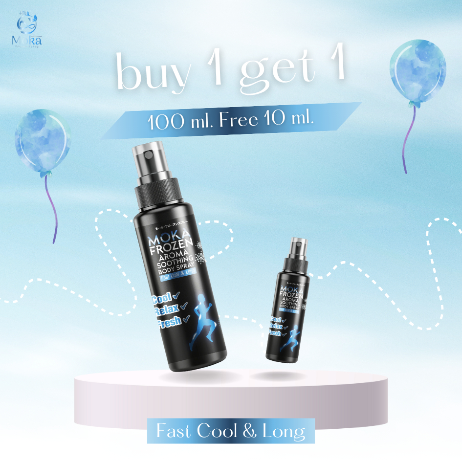 โมก้า สเปรย์เย็นสุดขั้ว (Moka Frozen) ขนาด 100 ml. free 10 ml.