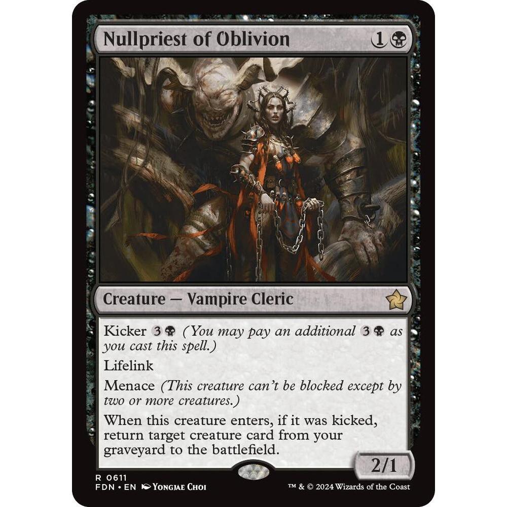 MTG : Nullpriest of Oblivion - Foundations (FDN)