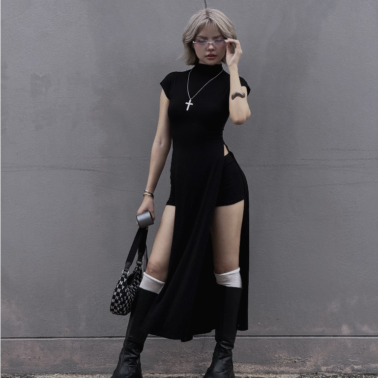 warm_wears Prissy Dress ww05 รุ่นคอเต่า แขนสั้น