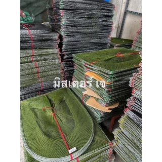 คอนโดดักปลา / โง่ดักปลา ขนาดตา 3 เซน สูง 70,90เซน 5/10/15/20/25 โค้ง โครงใหญ่ด้ายใหญ่ ทนทาน คละสีส่ง