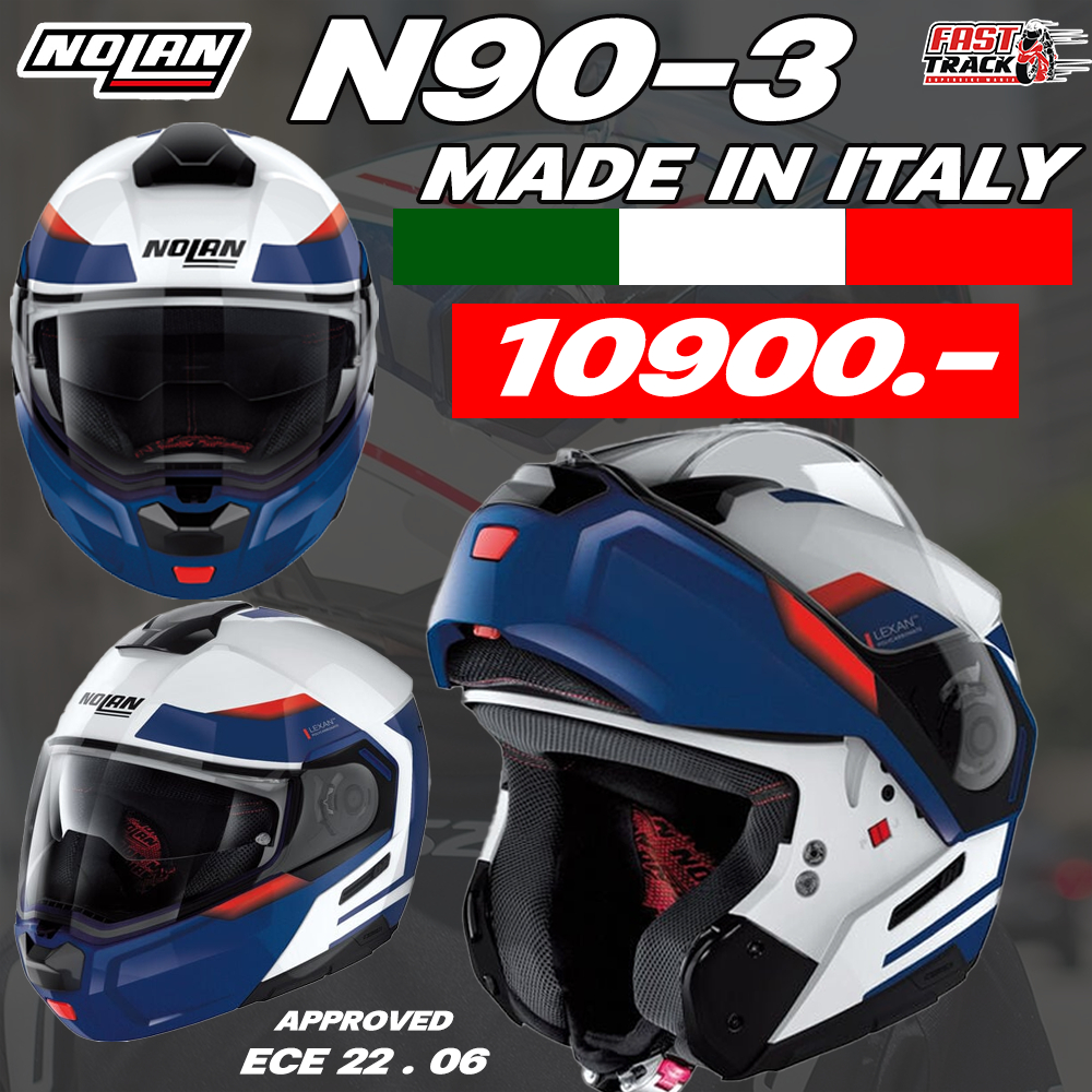 หมวกกันน็อคทัวร์ริ่งเปิดคาง NOLAN รุ่น N90-3 MADE IN ITALY
