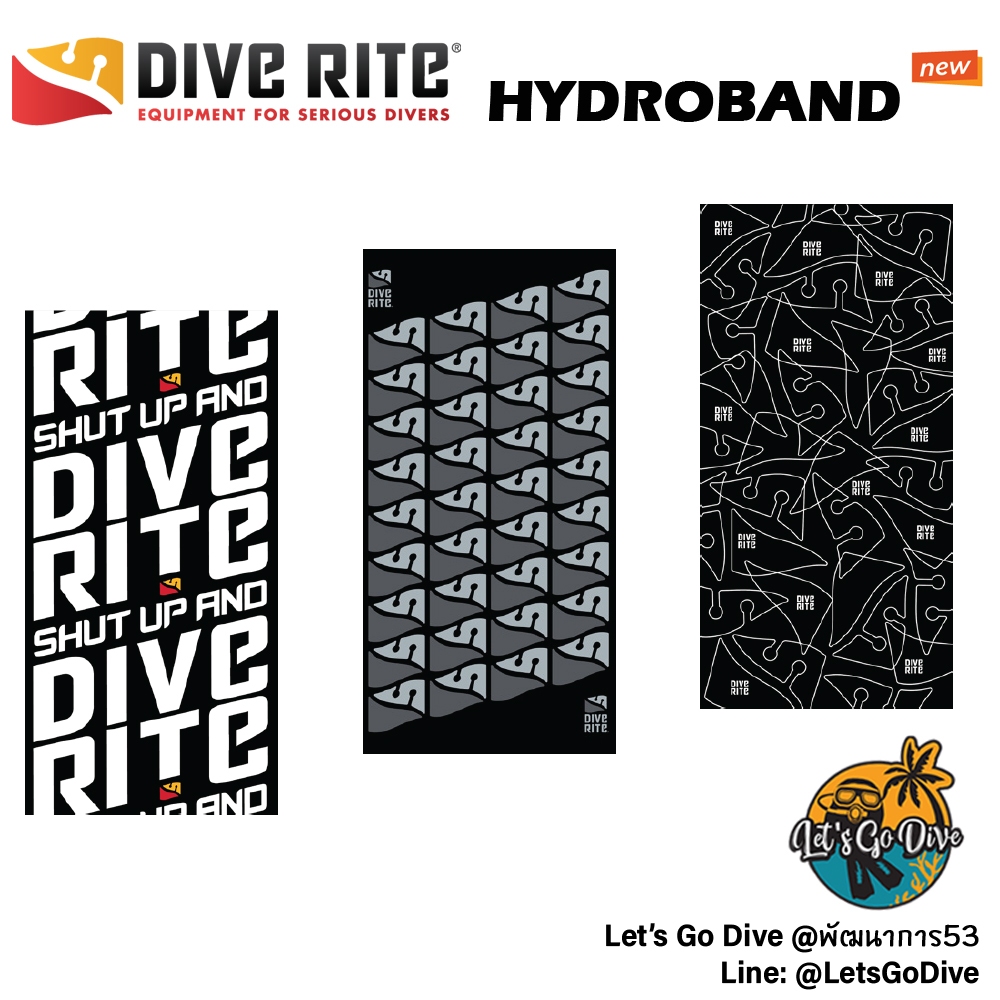 Dive Rite – HydroBand - ผ้าโพกหัวมัลติฟังก์ชัน สำหรับนักดำน้ำ & สายลุย
