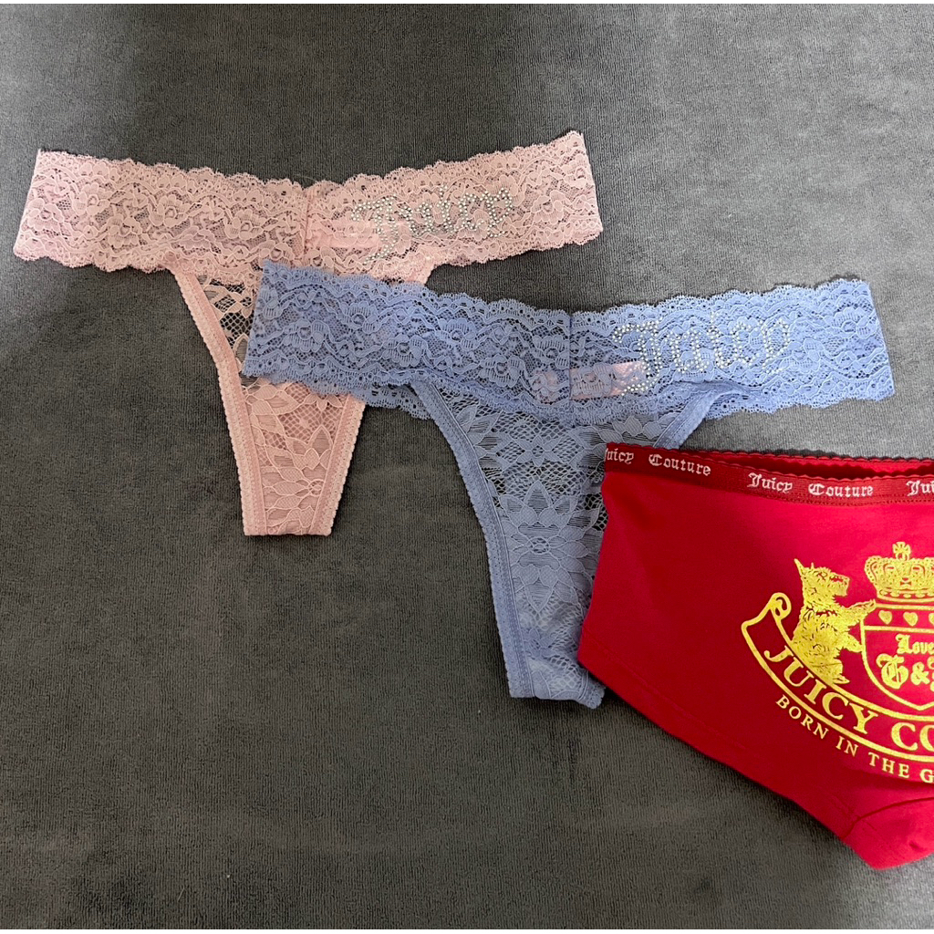 กางเกงในลูกไม้ของ juicy couture ของจริงมีป้ายค่าาา