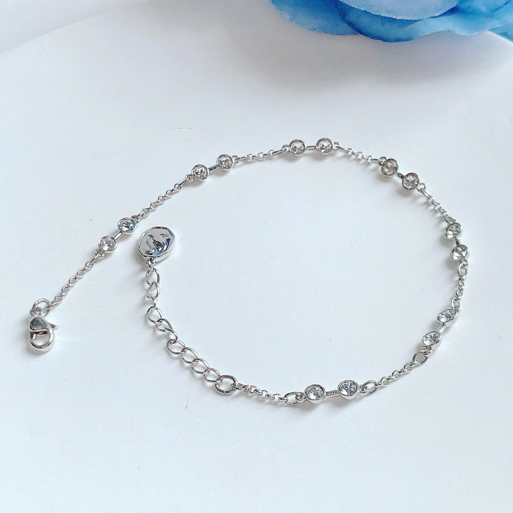 **พร้อมส่ง ใช้codeลดได้  Swarovski remix silver bracelet สร้อยแขน✨