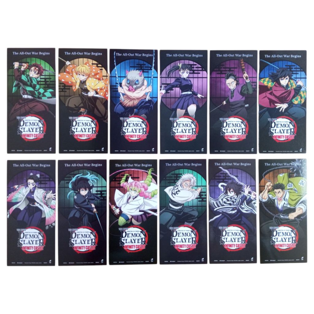 ตั๋ววิบวับ ตั๋วสะสม Demon Slayer Infinity Castle ดาบพิฆาตอสูร ปราสาทไร้ขอบเขต SF Cinema Special Tick