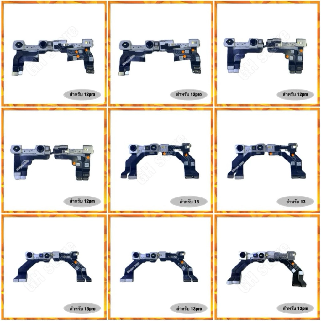 กล้องหน้า งานแท้แกะ สำหรับ x,XS,Xsm,XR,11,12/12pro,12promax,13,13p,13promax พรอมไมค์ รับประกัน30วันเต็ม