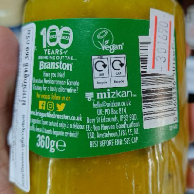 Branston Piccalilli 360g – แบรนสตัน พิกกาลิลลี่ ขนาด 360กรัม. ราคา ถูกที่สุด ดีลบีเคเค แกลเลอรีภาพที่ 3