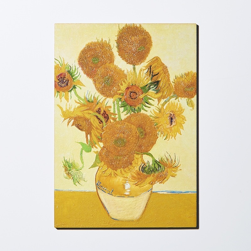 WOOD POSTCARD 3D prints: Van Gogh Sunflowers