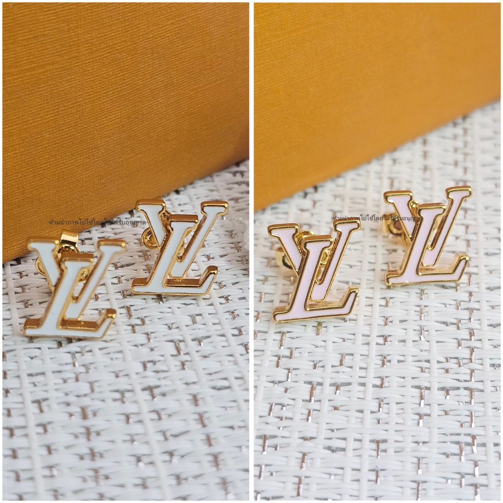 ต่างหูLV  งานสวย งานคุณภาพVIP ปั๊มแบรนด์ งานเทียบงานสวยเป๊ะ ส่งจากไทย🇹🇭