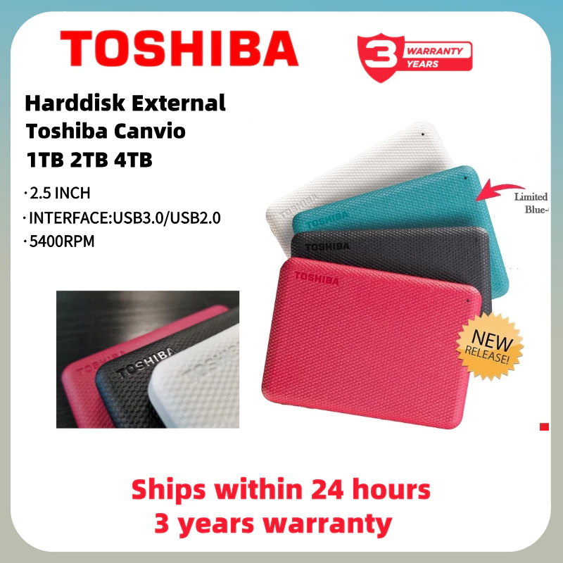 4TB 2TB 1TB Toshiba  Canvio Advance HDD 2.5'' Portable hard drives External Hard Disk  USB3.0