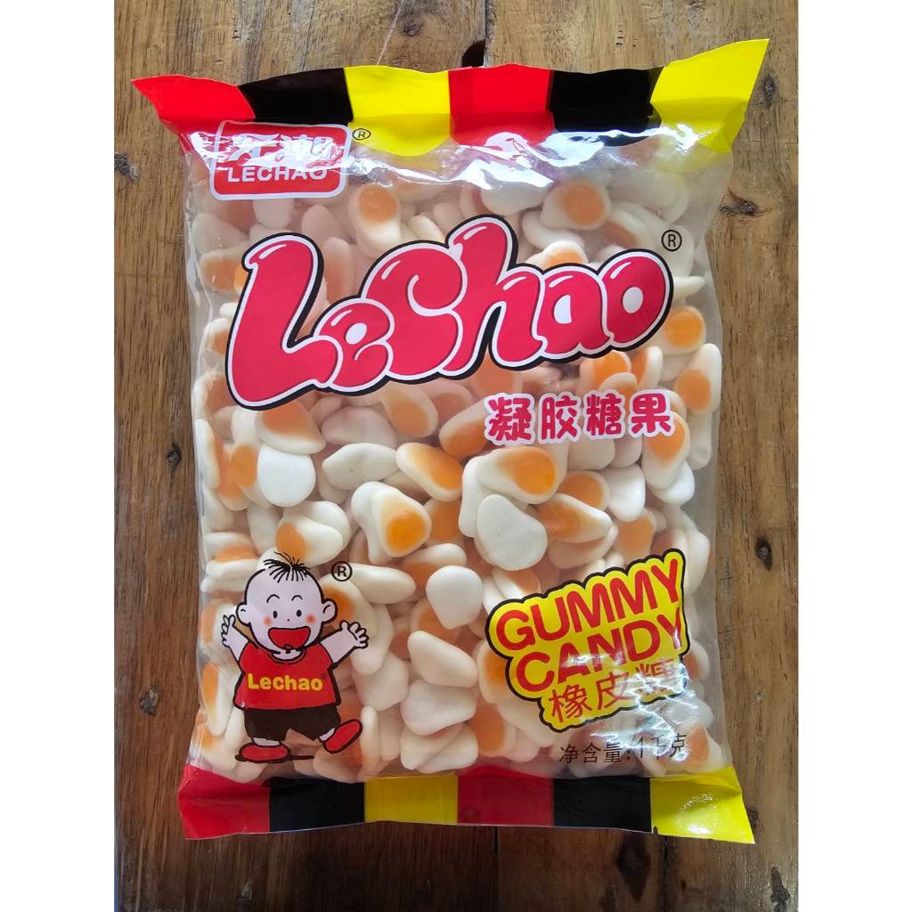 1 Kg. เยลลี่ไข่ดาว หอม ใหม่ ตรา LeChao เยลลี่ไข่ดาว ขนมเยลลี่อร่อย