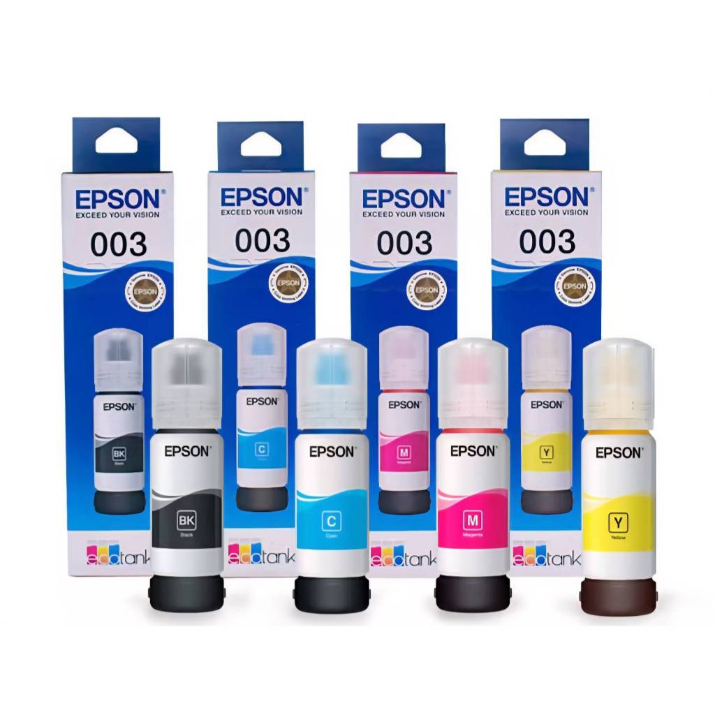 หมึก Epson 003 แท้% Epson L3110 L3150 L5190 L3210 L3216 L3250 L3256 L5290L5296