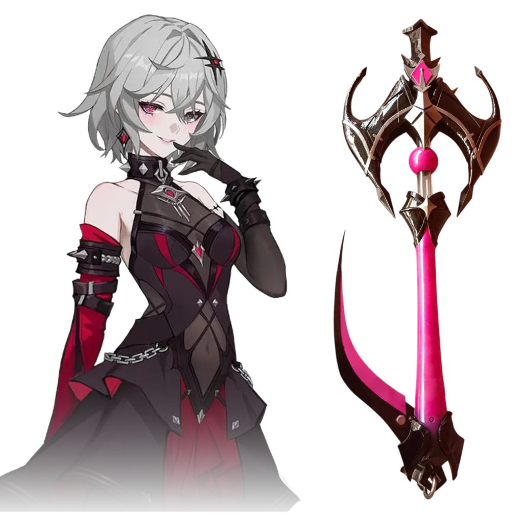 พร๊อพแซ่(ไม่รวมสาย) Isania [ Rememento white shadow ] งานเรซิ่น 3D [ Cosplay ]